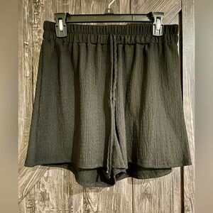 Black Shorts and Shirt Matching Set